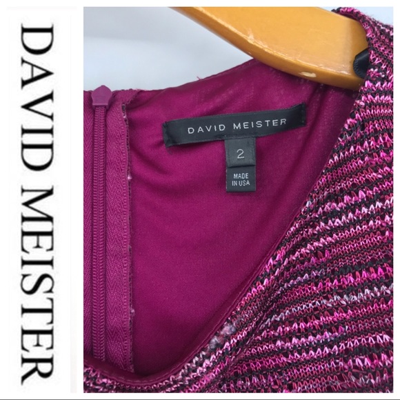 💕SALE💕David Meister Pink Side Gather Dress - Picture 3 of 8